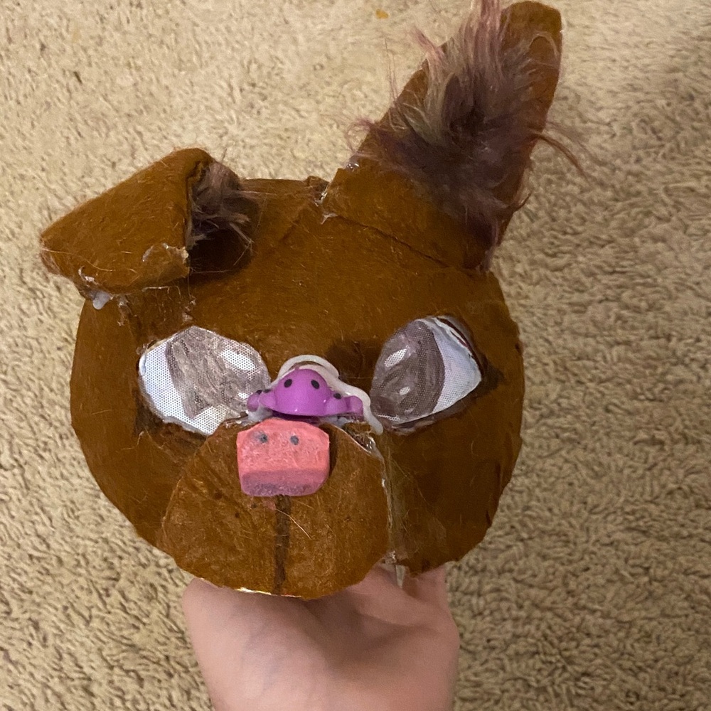 Brown dog mask for therians or otherpawz ❤️